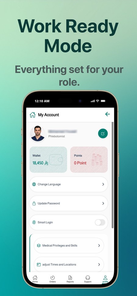 Work Ready Mode — profile and settings